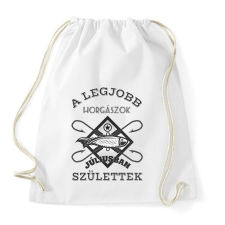 PRINTFASHION Horgász július - Sportzsák, Tornazsák - Fehér tornazsák