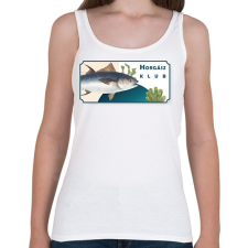 PRINTFASHION Horgász klub - Női atléta - Fehér női trikó