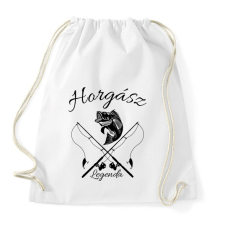 PRINTFASHION Horgász legenda  - Sportzsák, Tornazsák - Fehér tornazsák