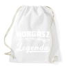 PRINTFASHION Horgász legenda - Sportzsák, Tornazsák - Fehér