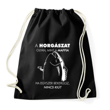 PRINTFASHION Horgász-maffia - Sportzsák, Tornazsák - Fekete tornazsák