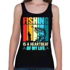 PRINTFASHION horgász - Női atléta - Fekete