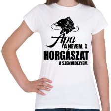 PRINTFASHION Horgász szenvedély - Női póló - Fehér női póló