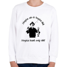 PRINTFASHION horgász szív - Gyerek pulóver - Fehér gyerek pulóver, kardigán