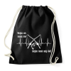 PRINTFASHION Horgász szív - Sportzsák, Tornazsák - Fekete