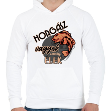 PRINTFASHION horgász vagyok - Férfi kapucnis pulóver - Fehér