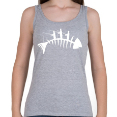 PRINTFASHION Horgászat  - Női atléta - Sport szürke