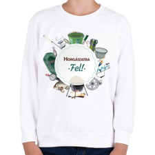 PRINTFASHION Horgászatra fel! - Gyerek pulóver - Fehér gyerek pulóver, kardigán