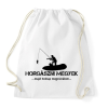 PRINTFASHION Horgászni megyek majd holnap megcsinálom  - Sportzsák, Tornazsák - Fehér