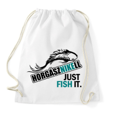 PRINTFASHION horgásznikell3 - Sportzsák, Tornazsák - Fehér tornazsák