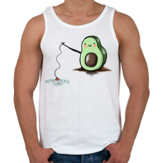 PRINTFASHION Horgászó avokádó - Férfi atléta - Fehér