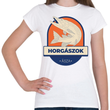 PRINTFASHION Horgászok ásza - Női póló - Fehér női póló