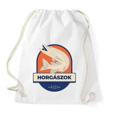 PRINTFASHION Horgászok ásza - Sportzsák, Tornazsák - Fehér tornazsák