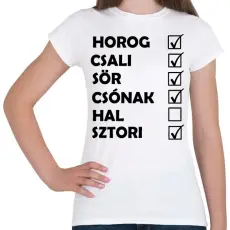 PRINTFASHION Hori horgász - Női póló - Fehér