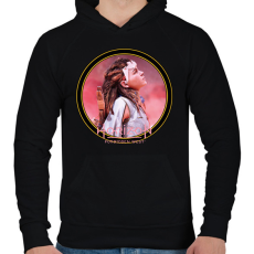 PRINTFASHION Horizon Forbidden West - Férfi kapucnis pulóver - Fekete