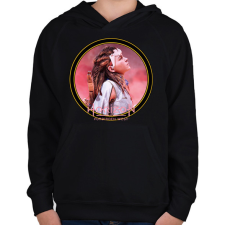 PRINTFASHION Horizon Forbidden West - Gyerek kapucnis pulóver - Fekete gyerek pulóver, kardigán