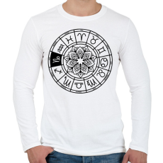 PRINTFASHION horoszkóp bak fekete - Férfi hosszú ujjú póló - Fehér