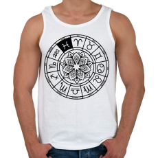 PRINTFASHION horoszkóp halak fekete - Férfi atléta - Fehér