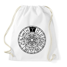 PRINTFASHION horoszkóp kos fekete - Sportzsák, Tornazsák - Fehér tornazsák