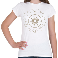 PRINTFASHION Horoszkóp minimal - Női póló - Fehér