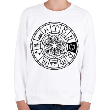 PRINTFASHION horoszkóp rák fekete - Gyerek pulóver - Fehér gyerek pulóver, kardigán