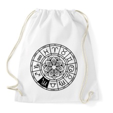 PRINTFASHION horoszkóp skorpió fekete - Sportzsák, Tornazsák - Fehér tornazsák