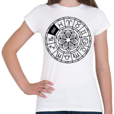 PRINTFASHION horoszkóp vízöntő fekete - Női póló - Fehér női póló