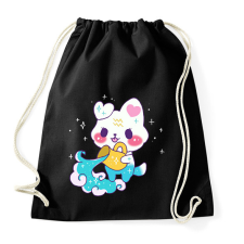 PRINTFASHION Horoszkóp-VÍZÖNTŐ - Sportzsák, Tornazsák - Fekete tornazsák