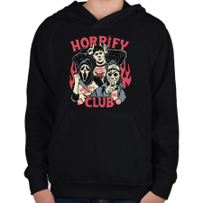 PRINTFASHION Horrify Club - Gyerek kapucnis pulóver - Fekete gyerek pulóver, kardigán
