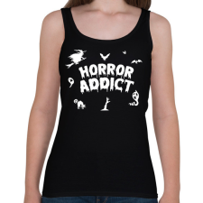 PRINTFASHION Horror addict - Női atléta - Fekete női trikó