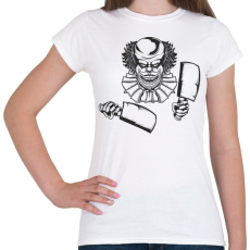 PRINTFASHION Horror bohóc 03 - Női póló - Fehér