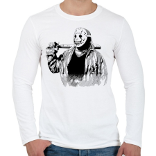 PRINTFASHION Horror cirkusz - Férfi hosszú ujjú póló - Fehér férfi póló