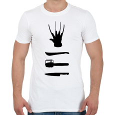 PRINTFASHION Horror - Férfi póló - Fehér