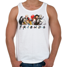 PRINTFASHION Horror friends - Férfi atléta - Fehér atléta, trikó