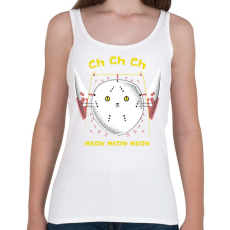 PRINTFASHION Horror macska - Női atléta - Fehér