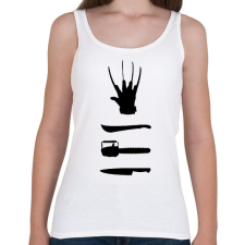 PRINTFASHION Horror - Női atléta - Fehér női trikó