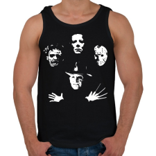 PRINTFASHION Horror Team - Férfi atléta - Fekete atléta, trikó