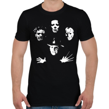 PRINTFASHION Horror Team - Férfi póló - Fekete férfi póló