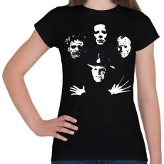 PRINTFASHION Horror Team - Női póló - Fekete