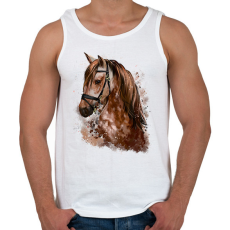PRINTFASHION Horse - Férfi atléta - Fehér