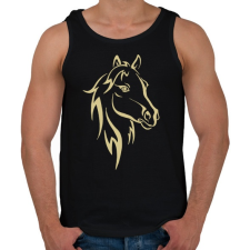 PRINTFASHION Horse - Férfi atléta - Fekete atléta, trikó