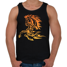 PRINTFASHION Horse - Férfi atléta - Fekete atléta, trikó