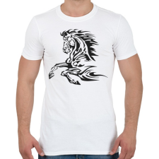 PRINTFASHION horse - Férfi póló - Fehér férfi póló