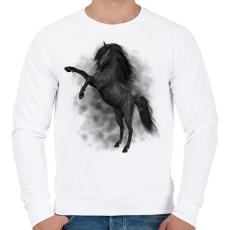 PRINTFASHION horse - Férfi pulóver - Fehér