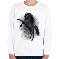 PRINTFASHION horse - Gyerek pulóver - Fehér gyerek pulóver, kardigán