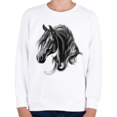 PRINTFASHION horse spirit - Gyerek pulóver - Fehér