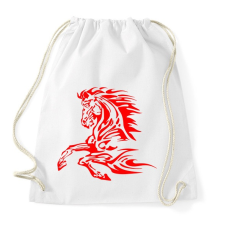 PRINTFASHION horse - Sportzsák, Tornazsák - Fehér tornazsák