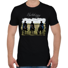 PRINTFASHION hortobágy - Férfi póló - Fekete férfi póló