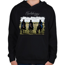 PRINTFASHION hortobágy - Gyerek kapucnis pulóver - Fekete gyerek pulóver, kardigán