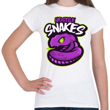 PRINTFASHION hostile snakes - Női póló - Fehér női póló